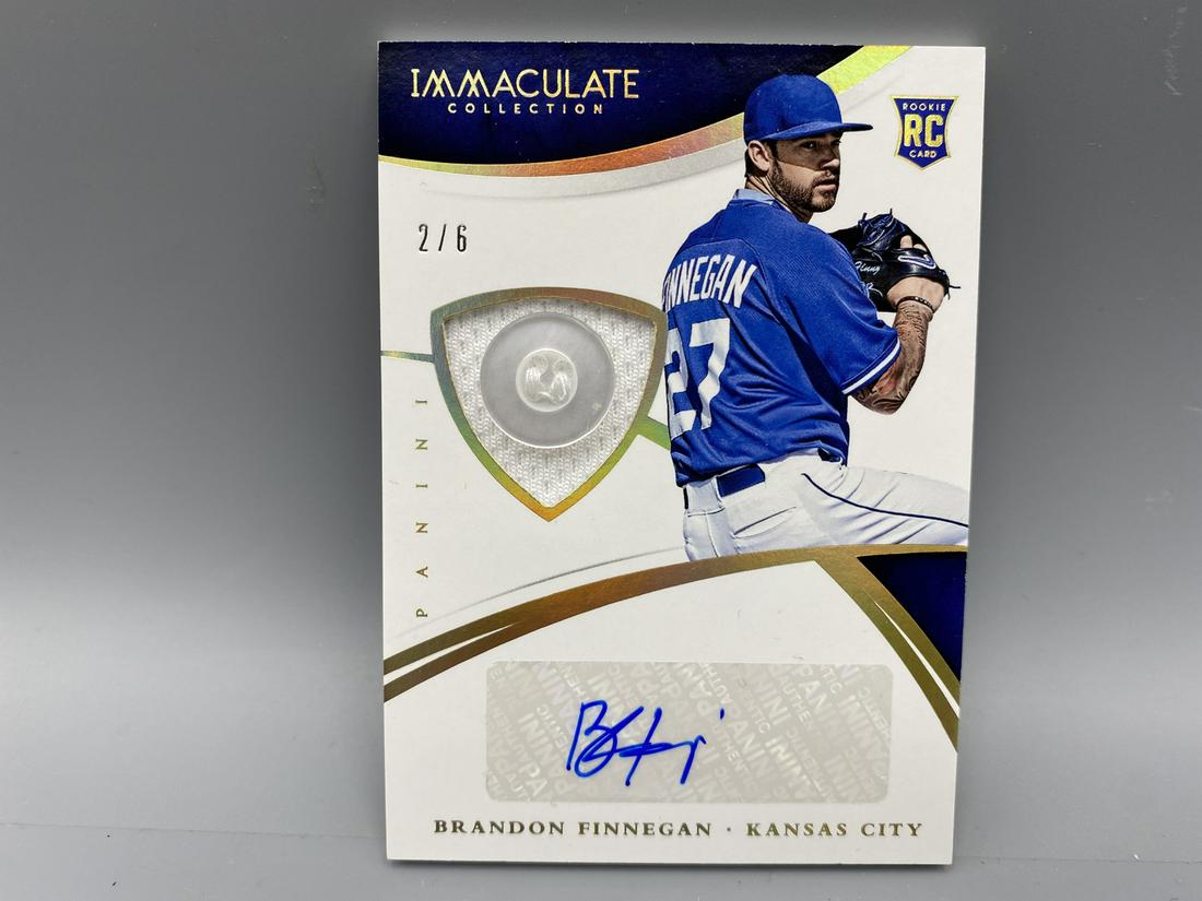 2015 National Treasures Brandon Finnegan RPA Game Used (1 of 2)