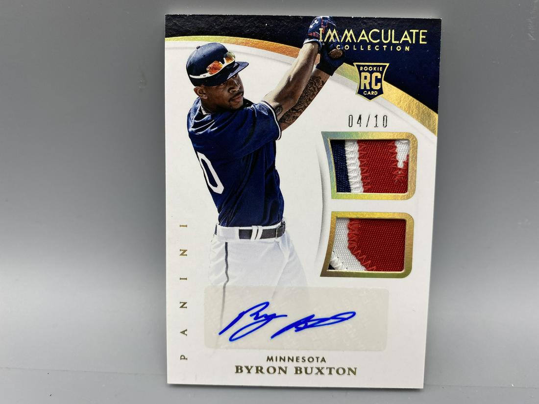 2015 Immaculate Byron Buxton RPA Game Worn Jersey/Patch (1 of 2)