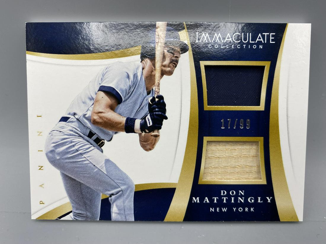 2015 Immaculate Don Mattingly Game Used Memorabilia: 2015 Immaculate Don Mattingly Game Used Memorabilia Card #17/99