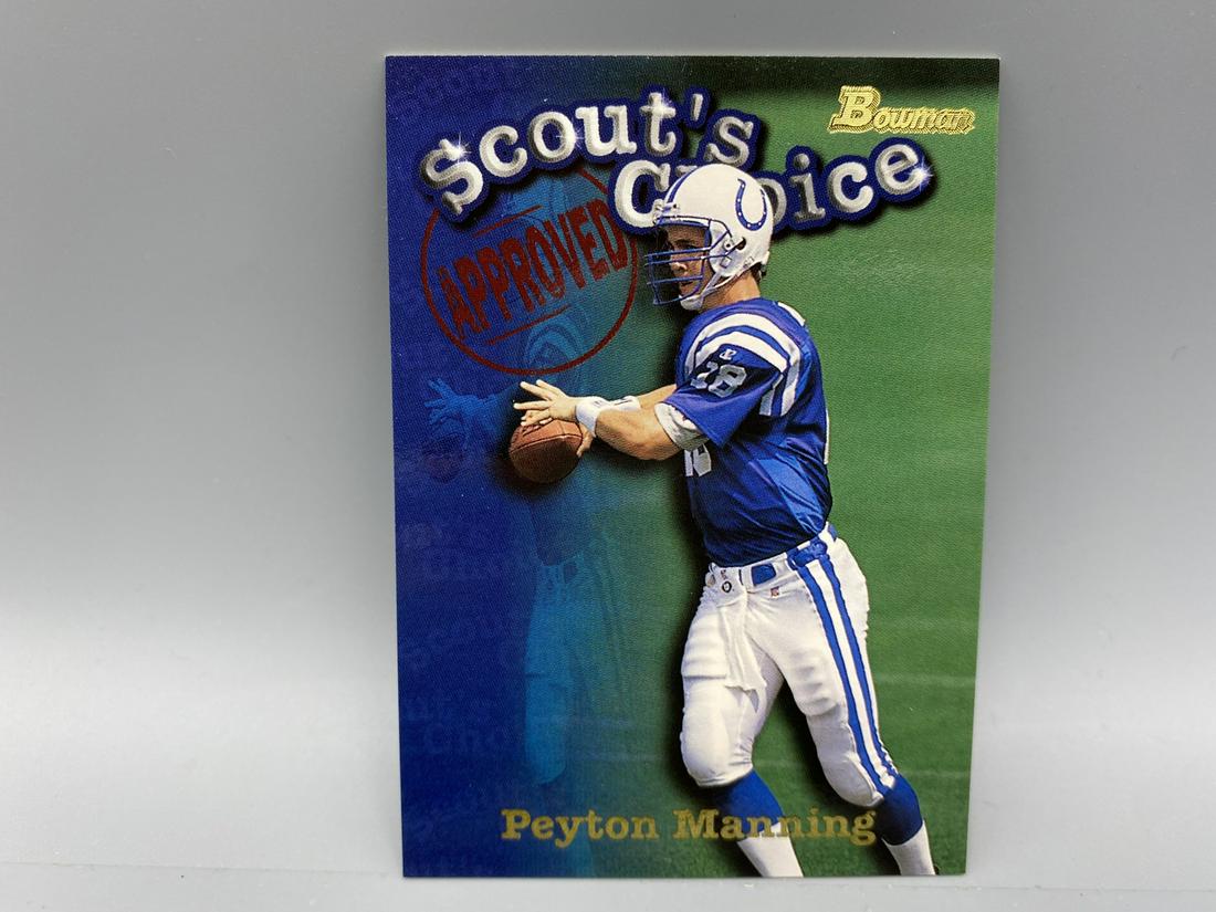 1998 Bowman Scout's Choice Peyton Manning RC #SC1 (1 of 2)