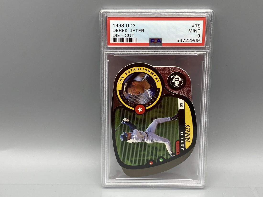 1998 UD3 Derek Jeter Die Cut #79 #1967/2000 PSA Mint 9 (1 of 2)