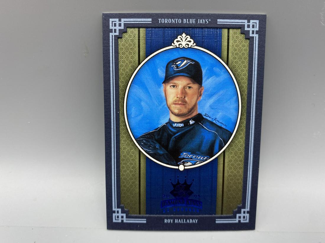 2005 Diamond Kings Crowning Moments Roy Halladay #239: 2005 Diamond Kings Crowning Moments Roy Halladay #239 Blue Border #47/100