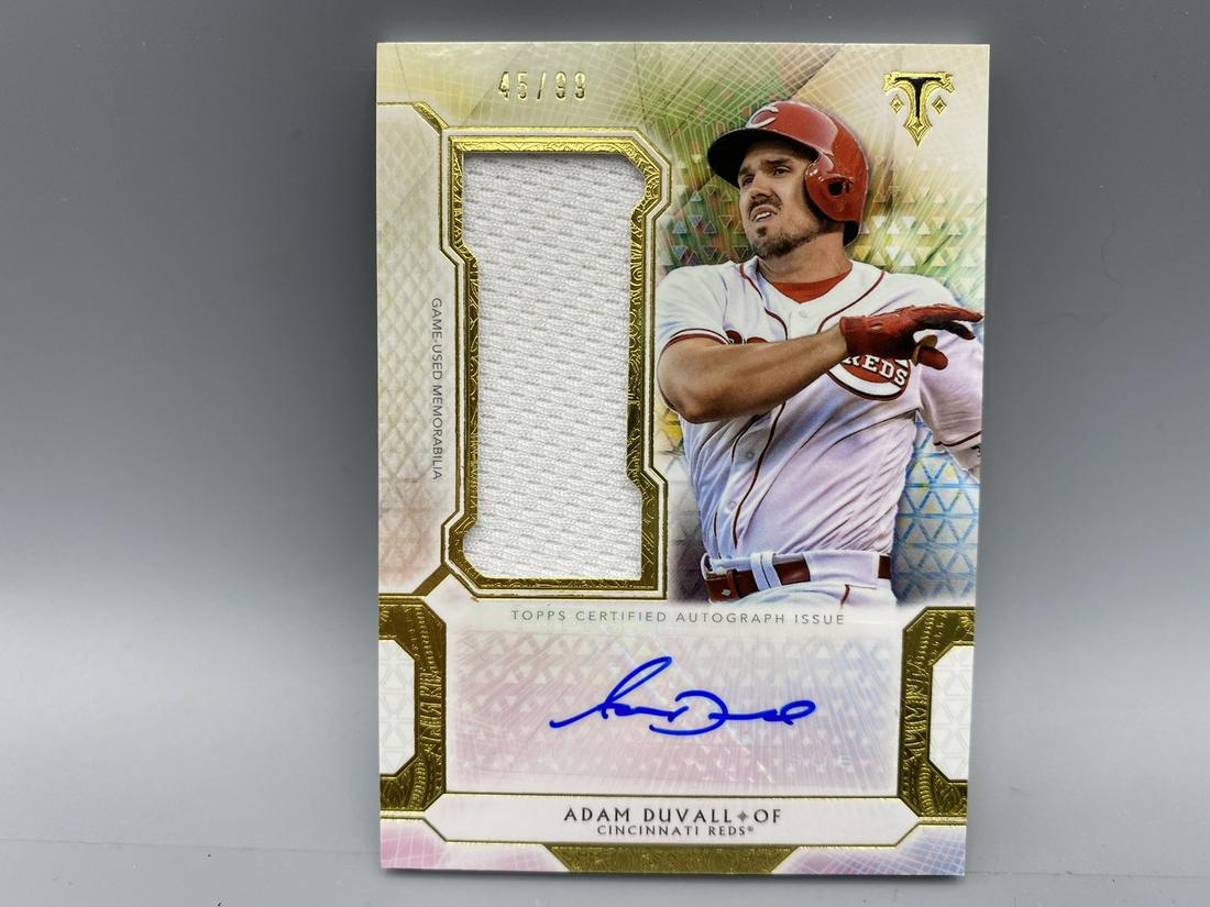 2018 Topps Triple Threads Adam Duvall Game Used Patch (1 of 2)