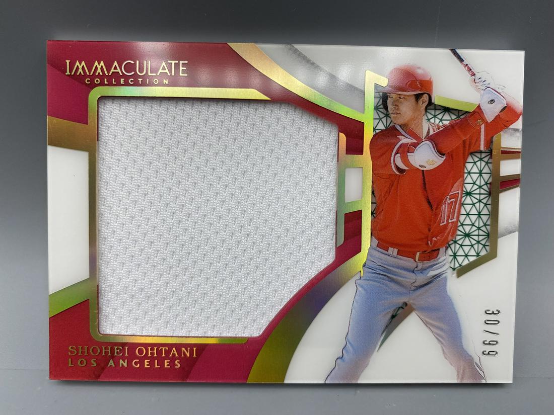 2018 Immaculate Shohei Ohtani Jersey Card #30/99 (1 of 2)