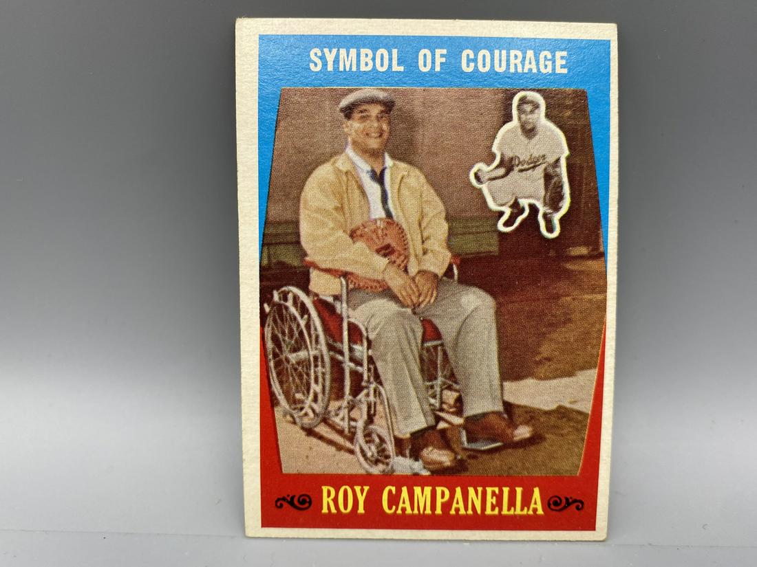 1959 Topps Roy Campanella Symbol of Courage #550: 1959 Topps Roy Campanella Symbol of Courage #550