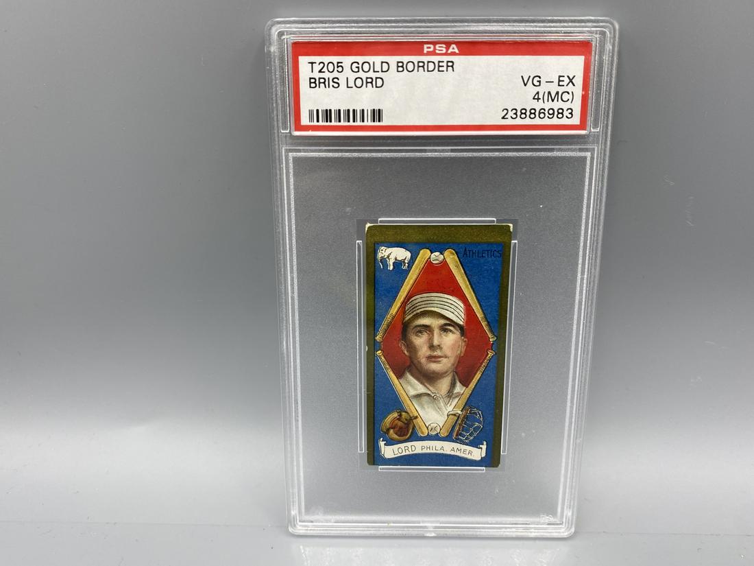 1911 T205 Gold Border Bris Lord PSA VG-EX 4(MC) (1 of 2)