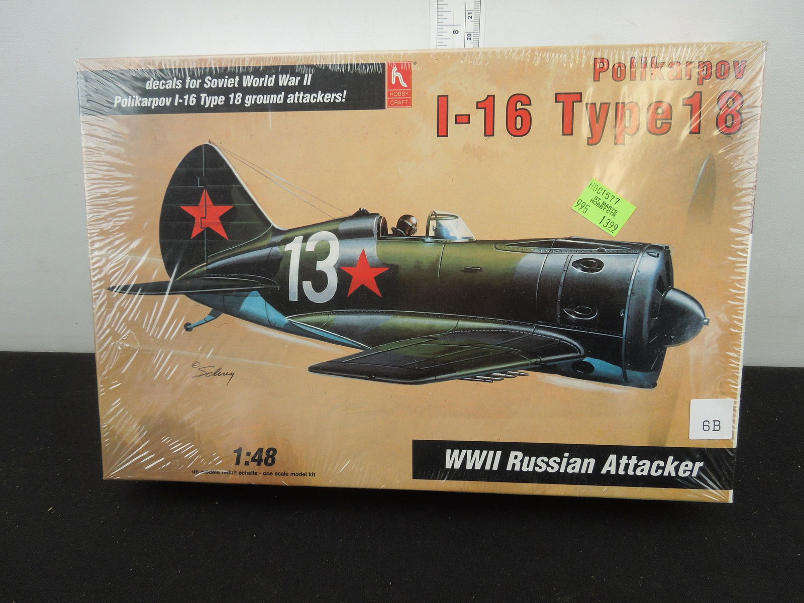 Hobby Craft Polikarpov I-16 Type 18 Russian Fighter Model Kit, Unopened in Shrink Wrap (1 of 2)