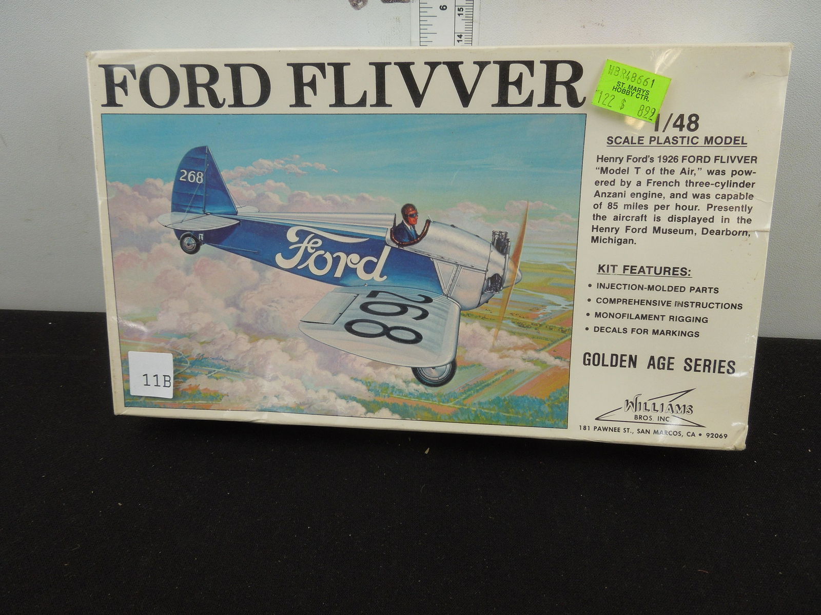 Williams Brothers Ford Flivver Model Airplane Kit, Unopened in Shrink Wrap (1 of 2)