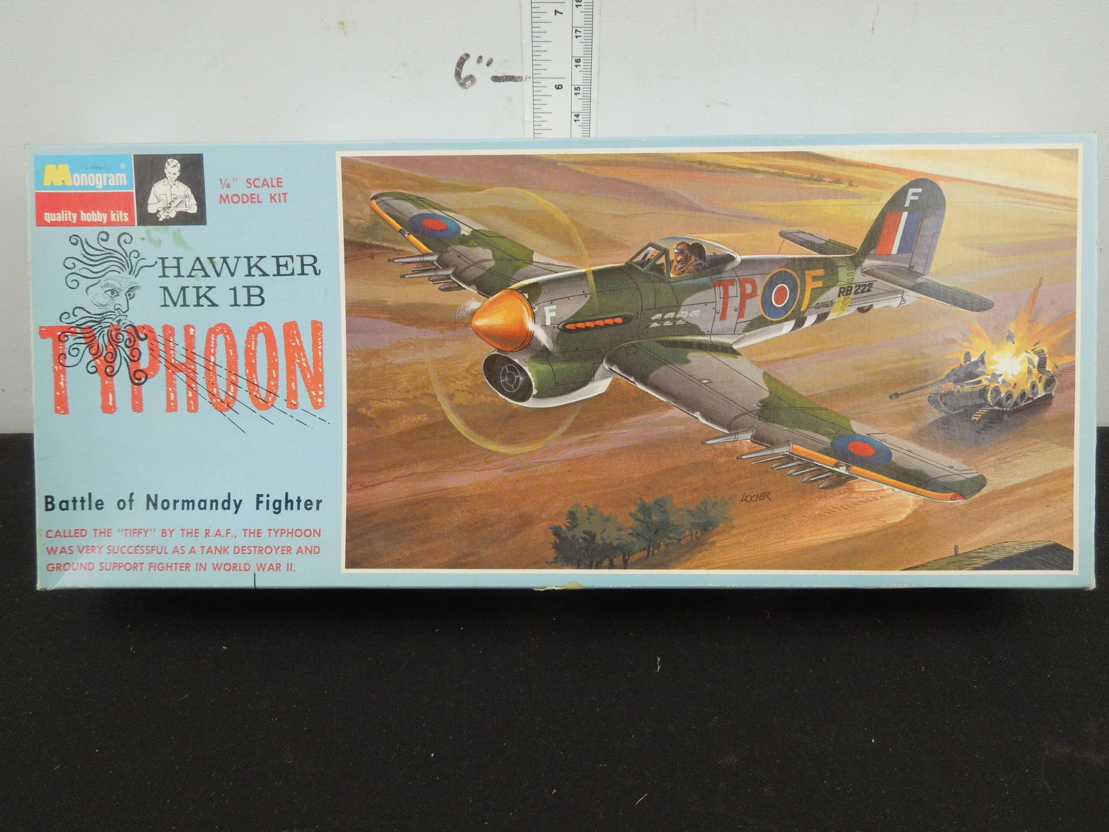 Monogram Hawker MK 1B Typhoon Model Airplane Kit, Opened, Unbuilt (1 of 2)