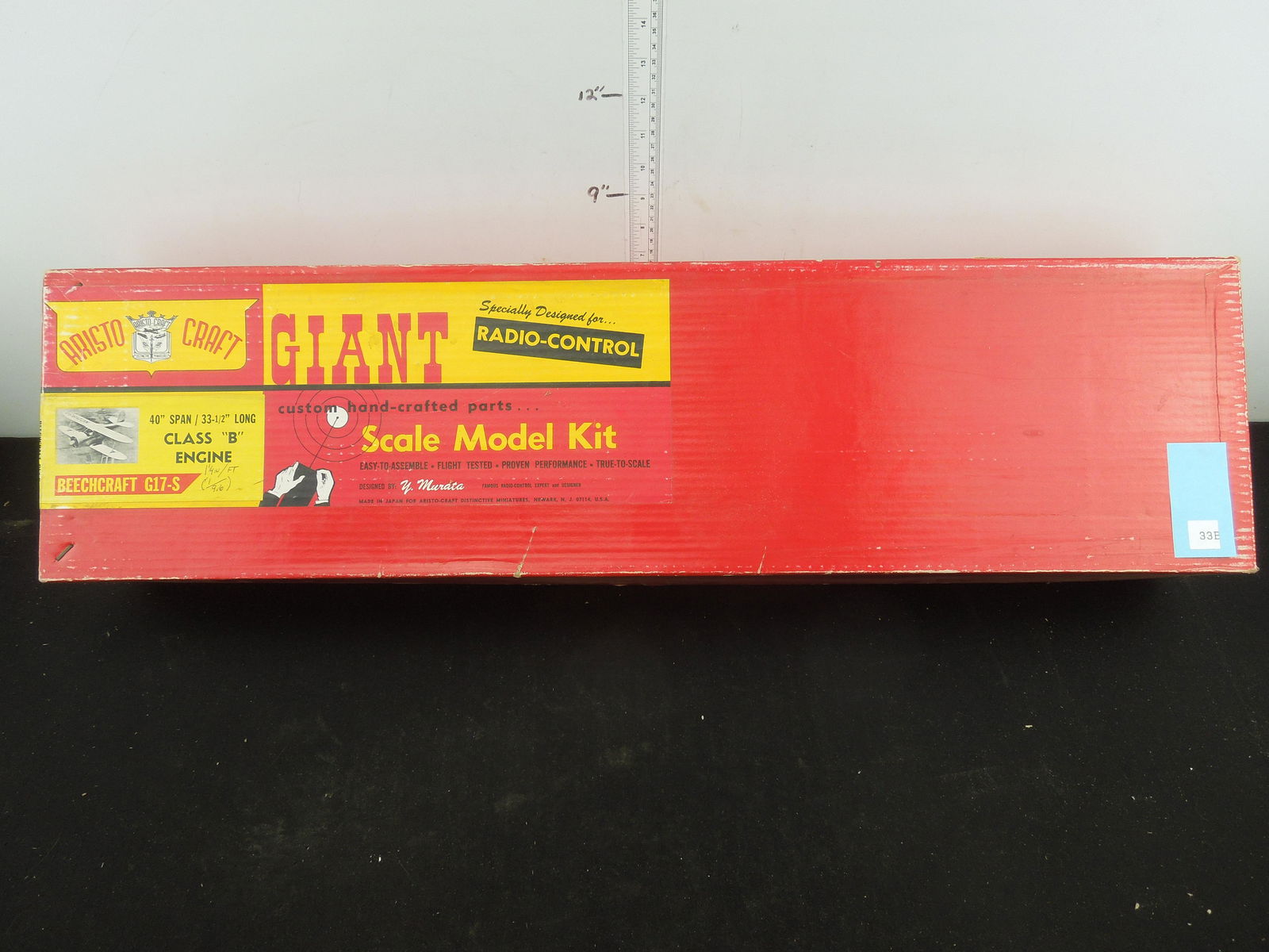 Aristo-Craft Giant Scale Beechcraft G17-S Balsa Model Kit for Class "B" Engine, 40" Winspan, Opened,: Aristo-Craft Giant Scale Beechcraft G17-S Balsa Model Kit for Class "B" Engine, 40" Winspan, Opened, Unbuilt