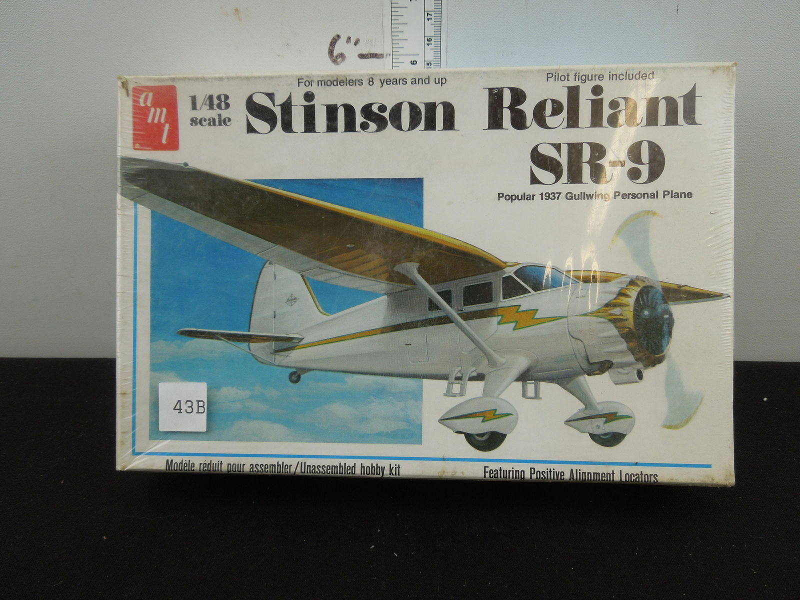 AMT Stinson Reliant SR-9 Airplane Model Kit, Unopened in Shrink Wrap (1 of 2)