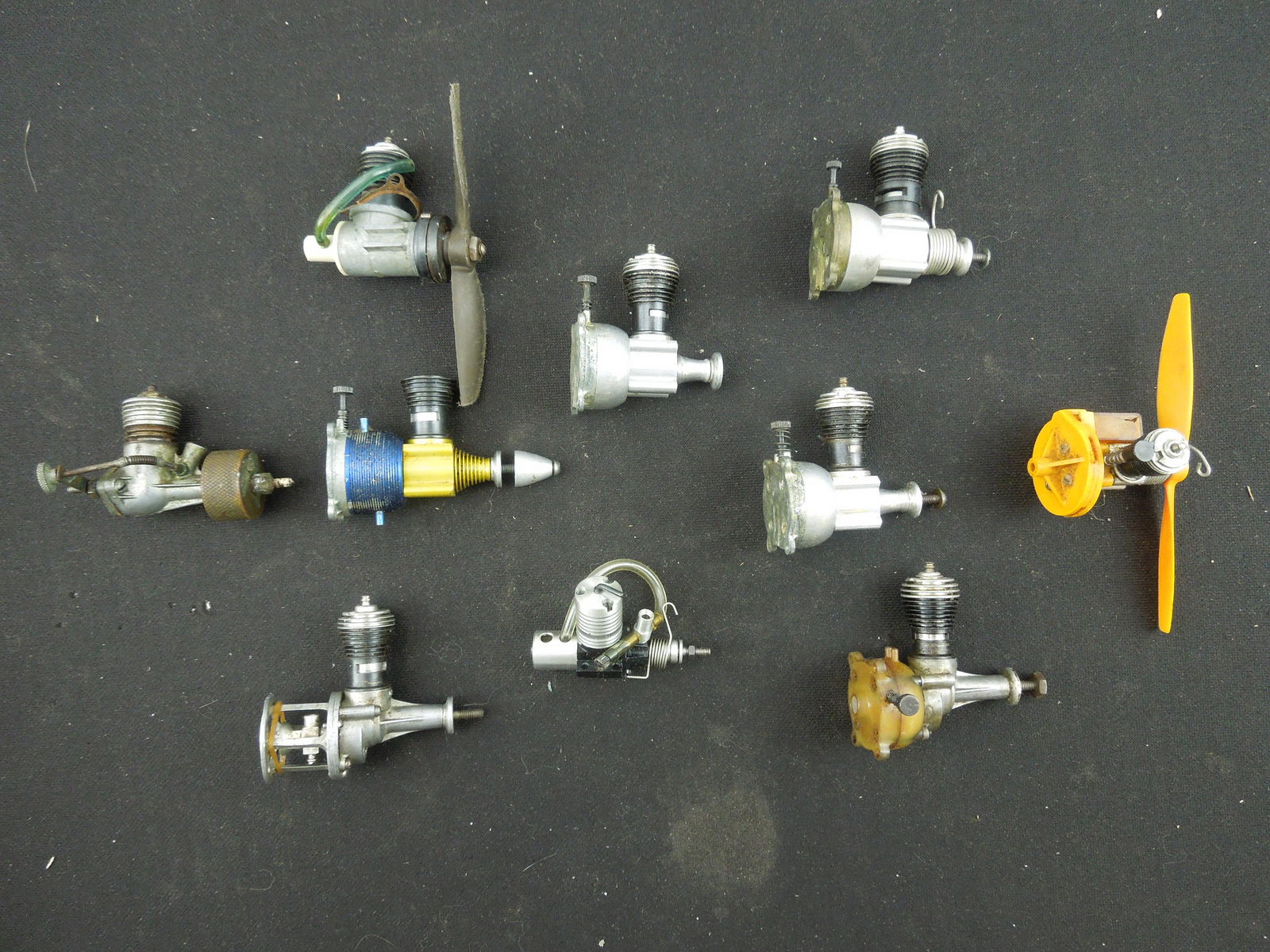 Lot of 10 Various Model Airplane Engines; Cox, Atwood, Others (1 of 4)