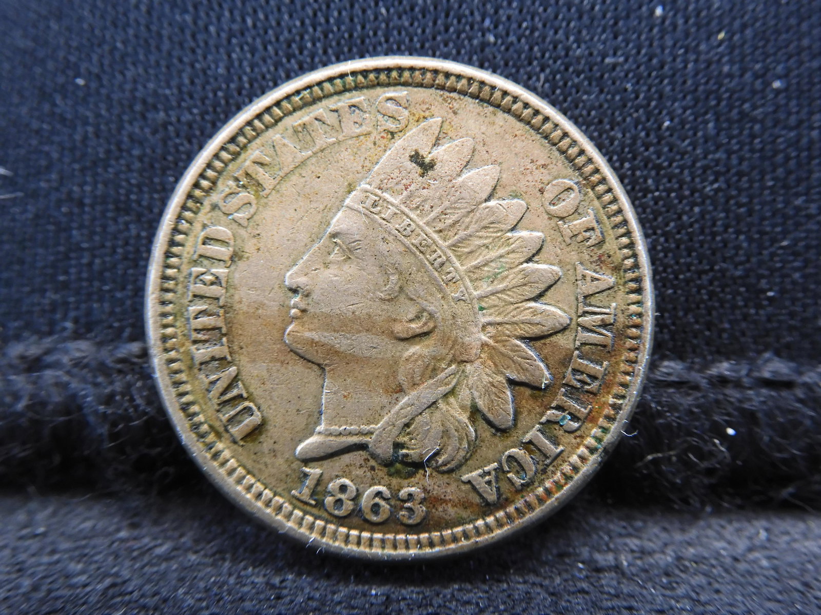 1863 Indian Head Cent - Civil War Date! (1 of 2)