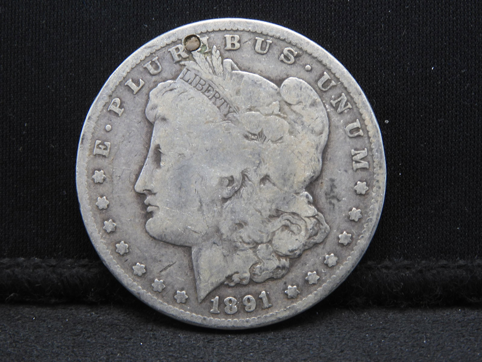 1891-CC Morgan Silver Dollar - Partial Hole & Key Date! (1 of 2)