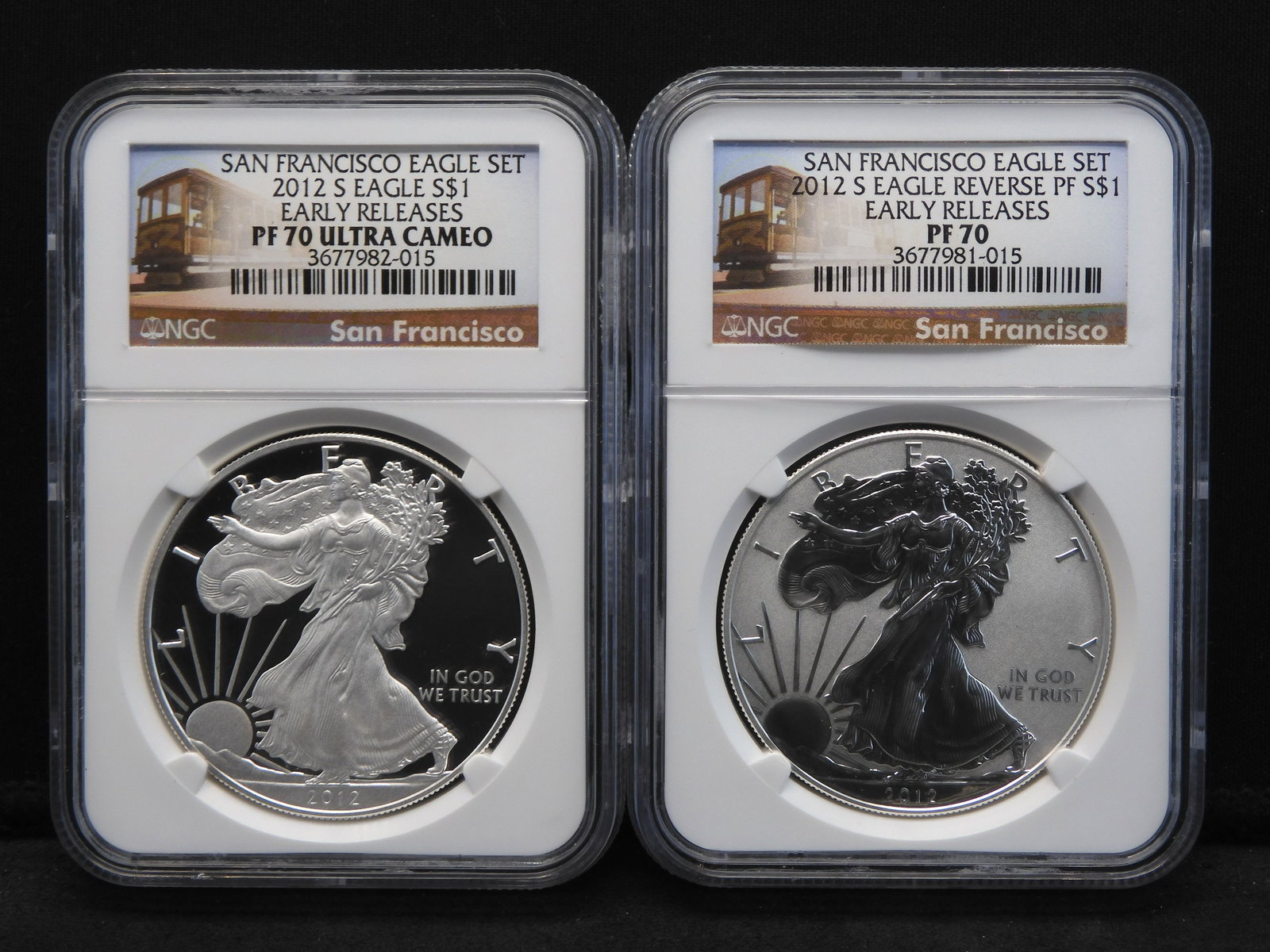 2012-S Silver Eagle Anniversary Set NGC PF70 PERFECT GRADE!! (1 of 9)