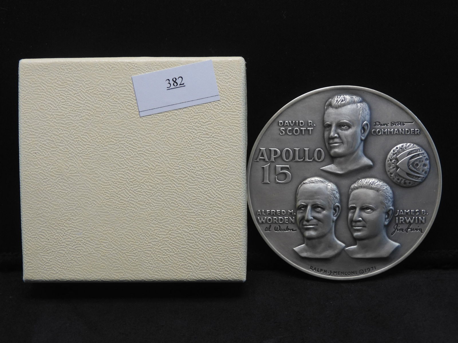 Silver - .999 Pure Silver Medal Commemorating Apollo 15 - Scott, Worden, Irwin by Medallic Art Co. (1 of 6)