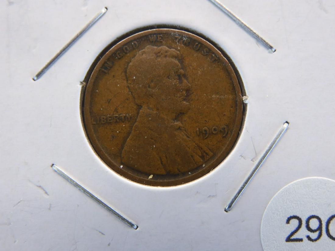 1909 Lincoln Wheat Cent: 1909 Lincoln Wheat Cent.