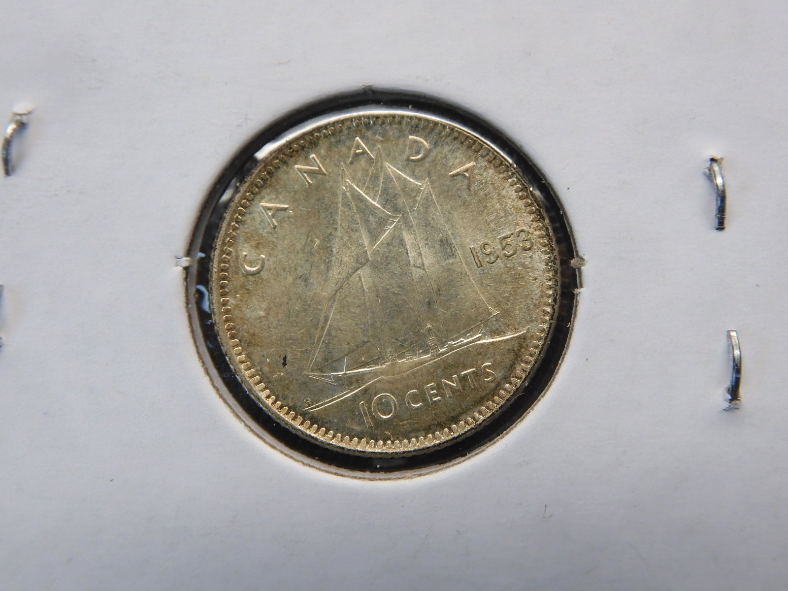 1953 10C EII Silver AU Canadian Coin (1 of 3)