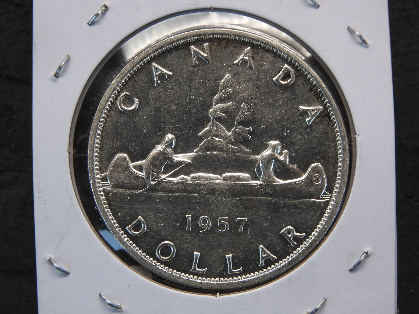 1957 $1 EII Full W.L. AU Canadian Coin (1 of 3)