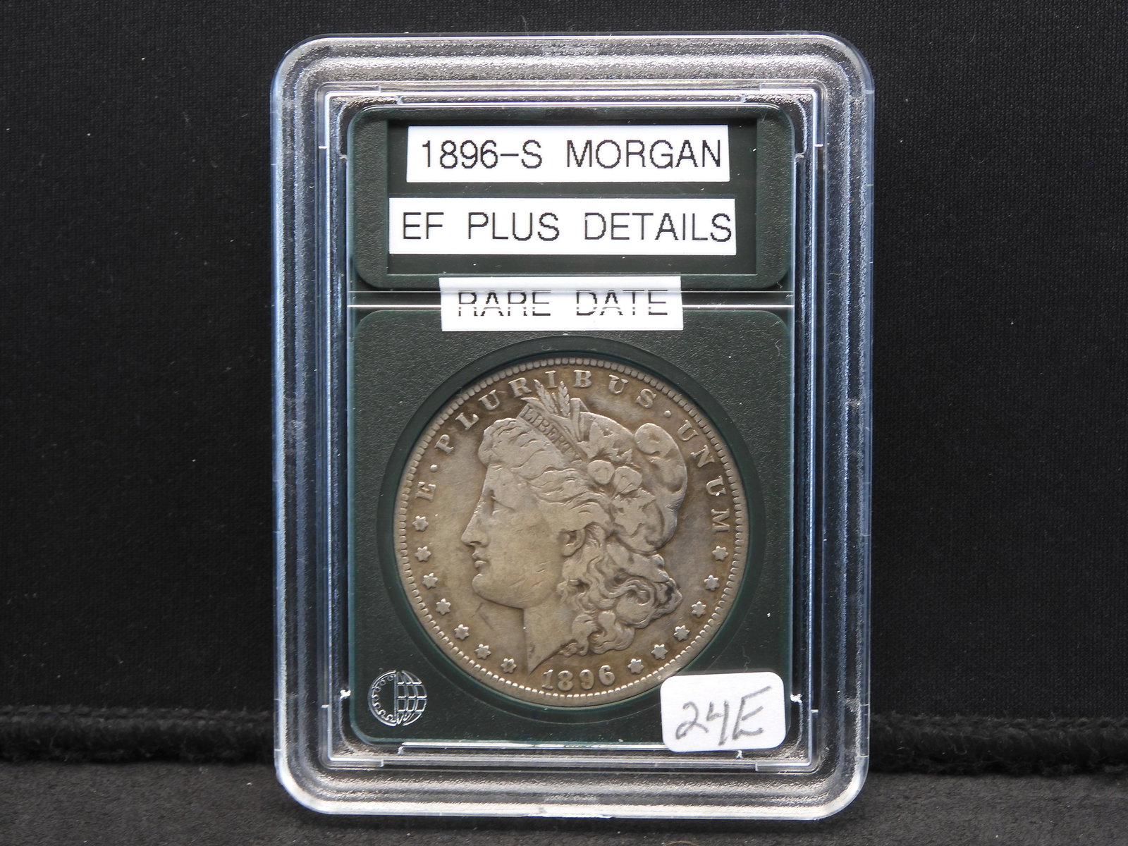 1896-S Morgan, Rare Date, EF Plus Details (1 of 4)