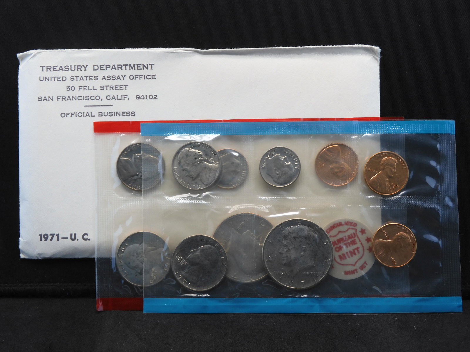 1971 P/D U.S. Mint Uncirculated Coin Set (1 of 5)