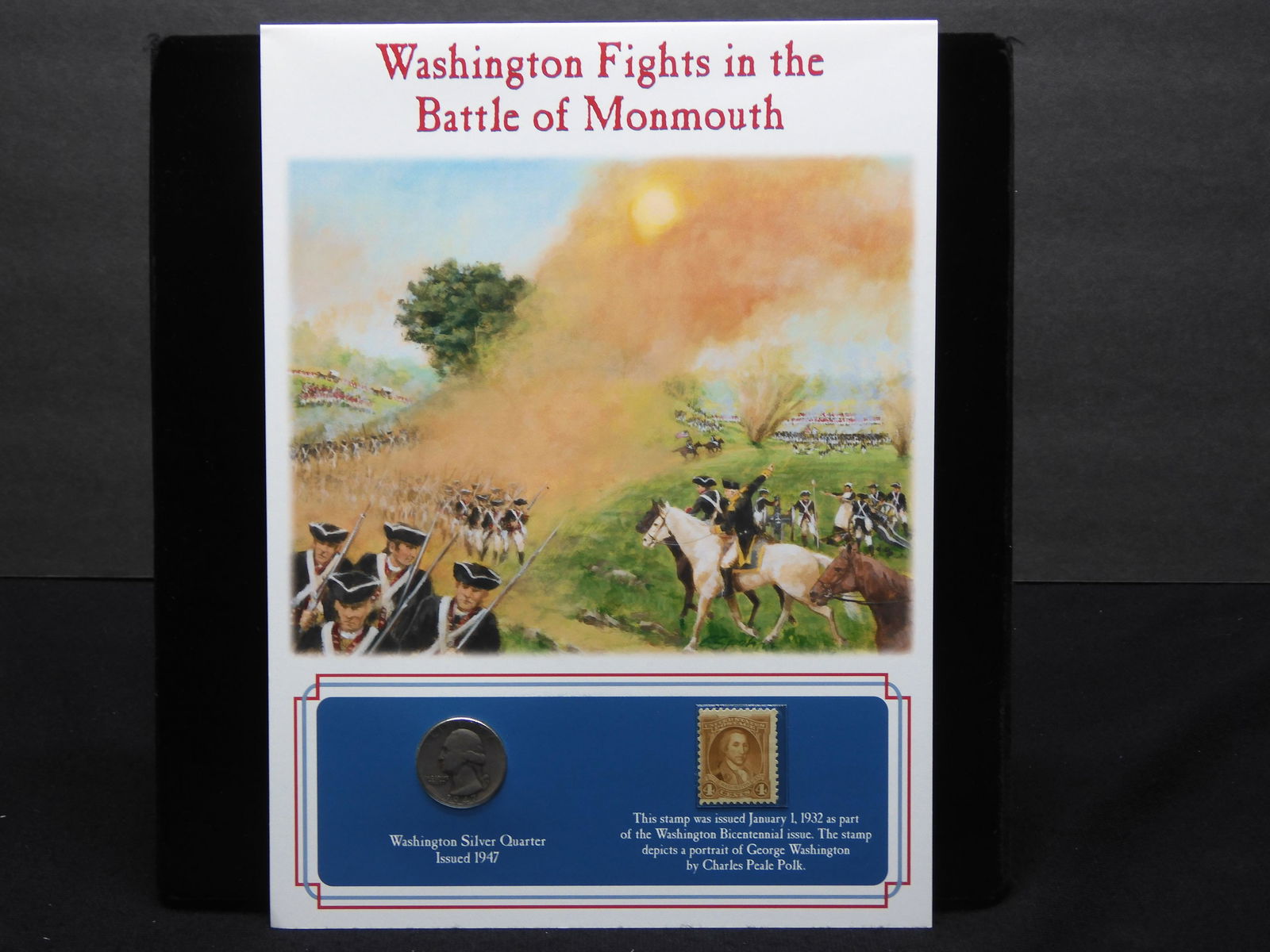 George Washington Silver Quarters Series: 1947 Silver Washington Quarter & Commem Stamp Set! (1 of 5)