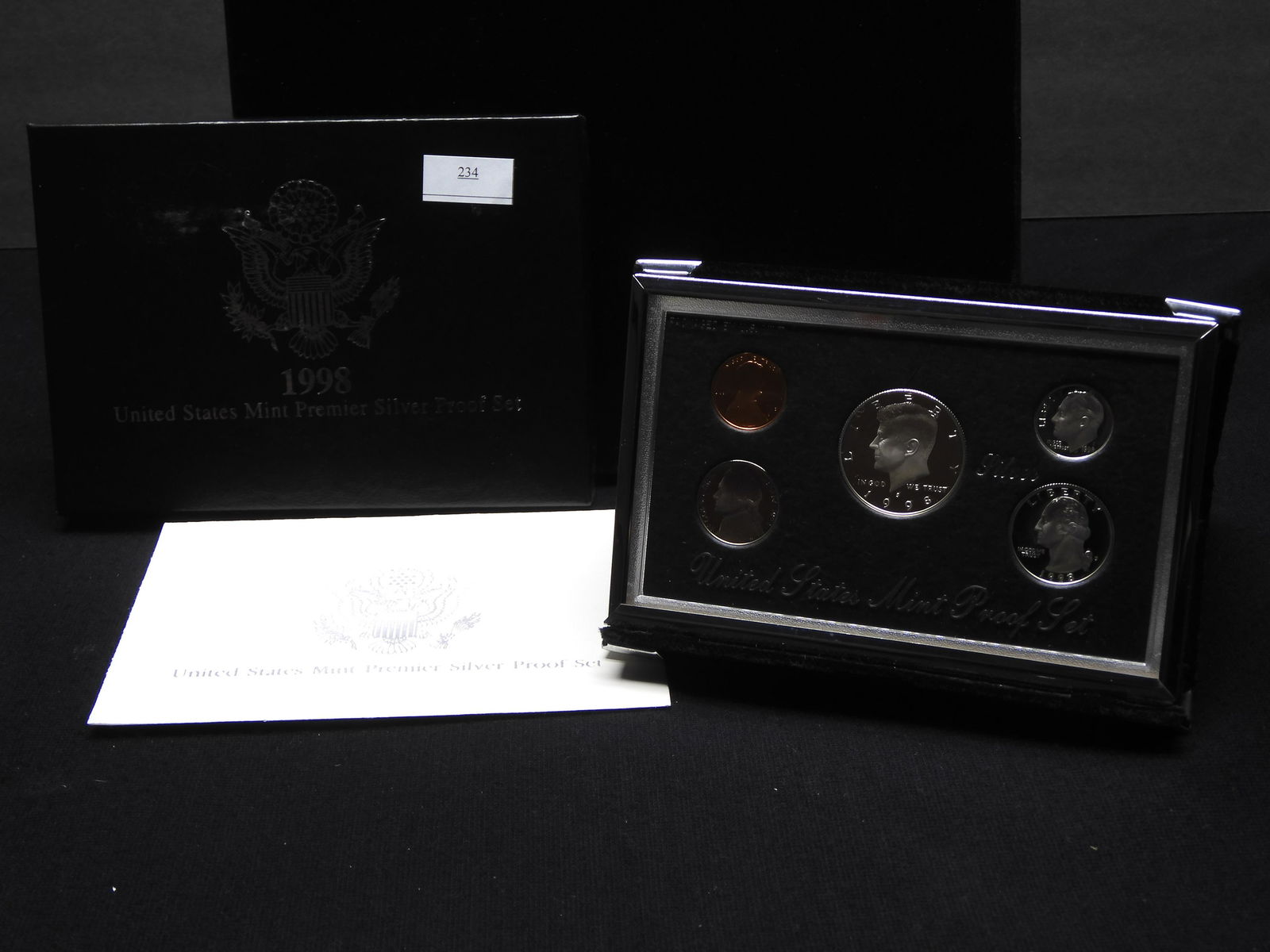 1998-S U.S. Mint Premier Silver Proof Set OGP (1 of 4)