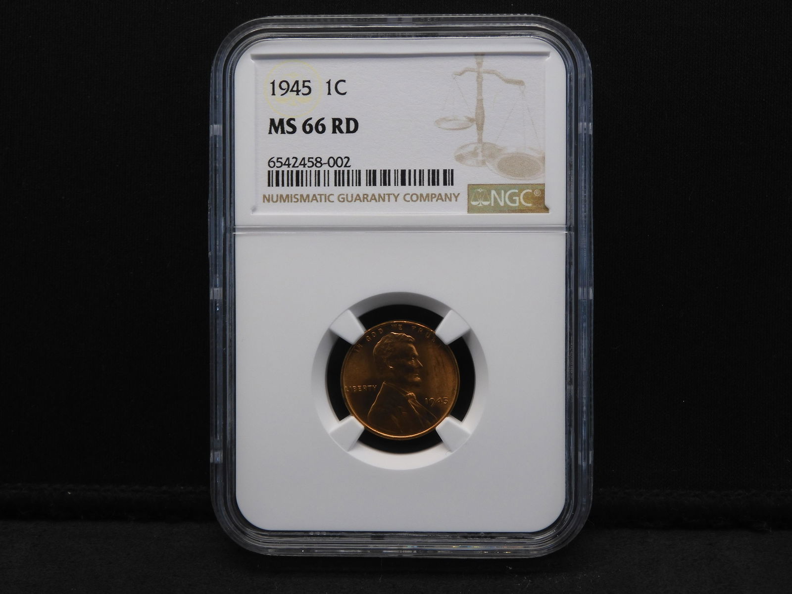 1945 NGC MS66 RD Lincoln Wheat Cent (1 of 4)