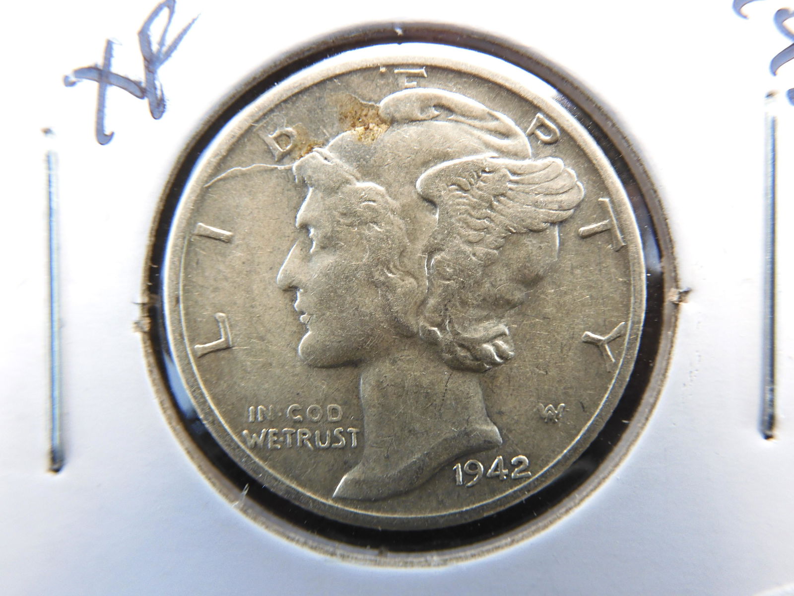 1942-S Mercury Dime - Better Grade - Full Diagonal Bands! (1 of 3)