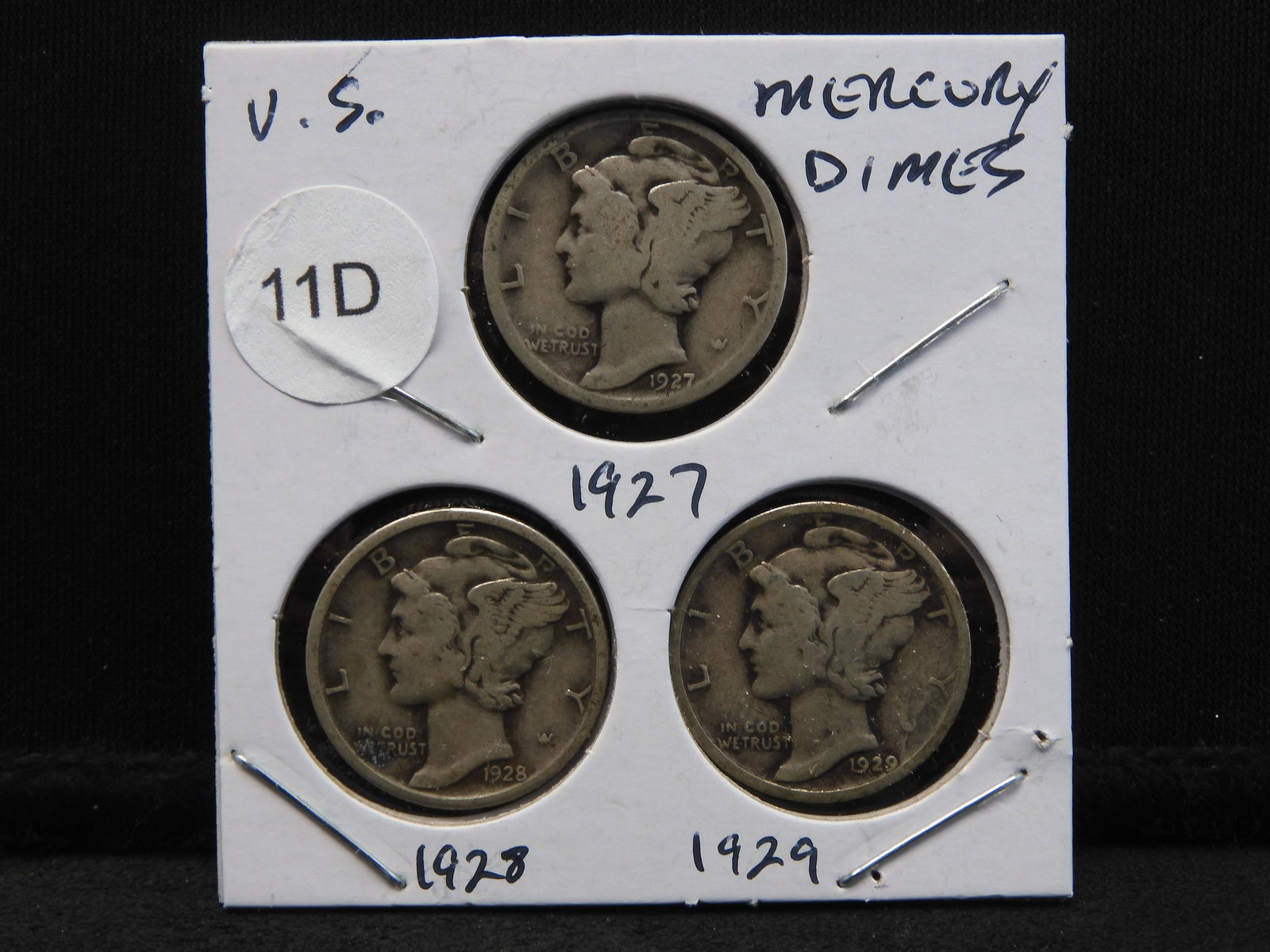 1927, 1928, 1929 Mercury Dimes - Better Dates (1 of 2)