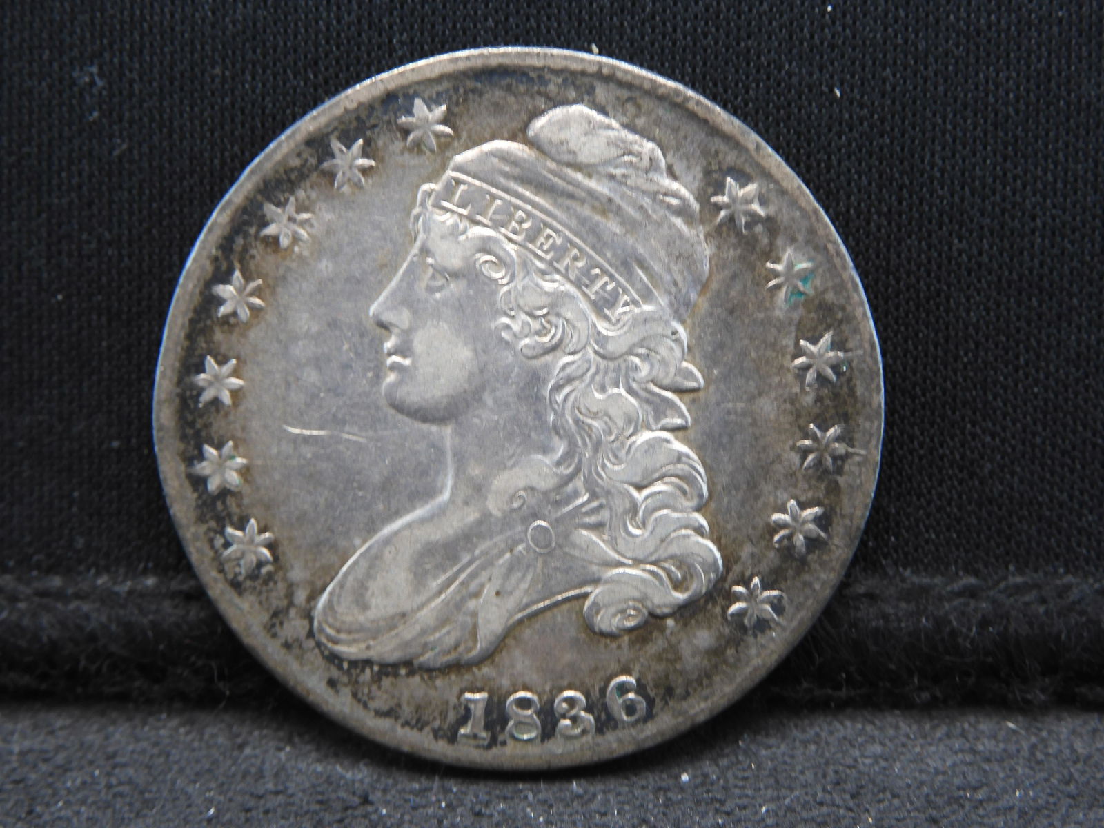 1836 United States Capped Bust Lettered Edge Half Dollar. (1 of 3)