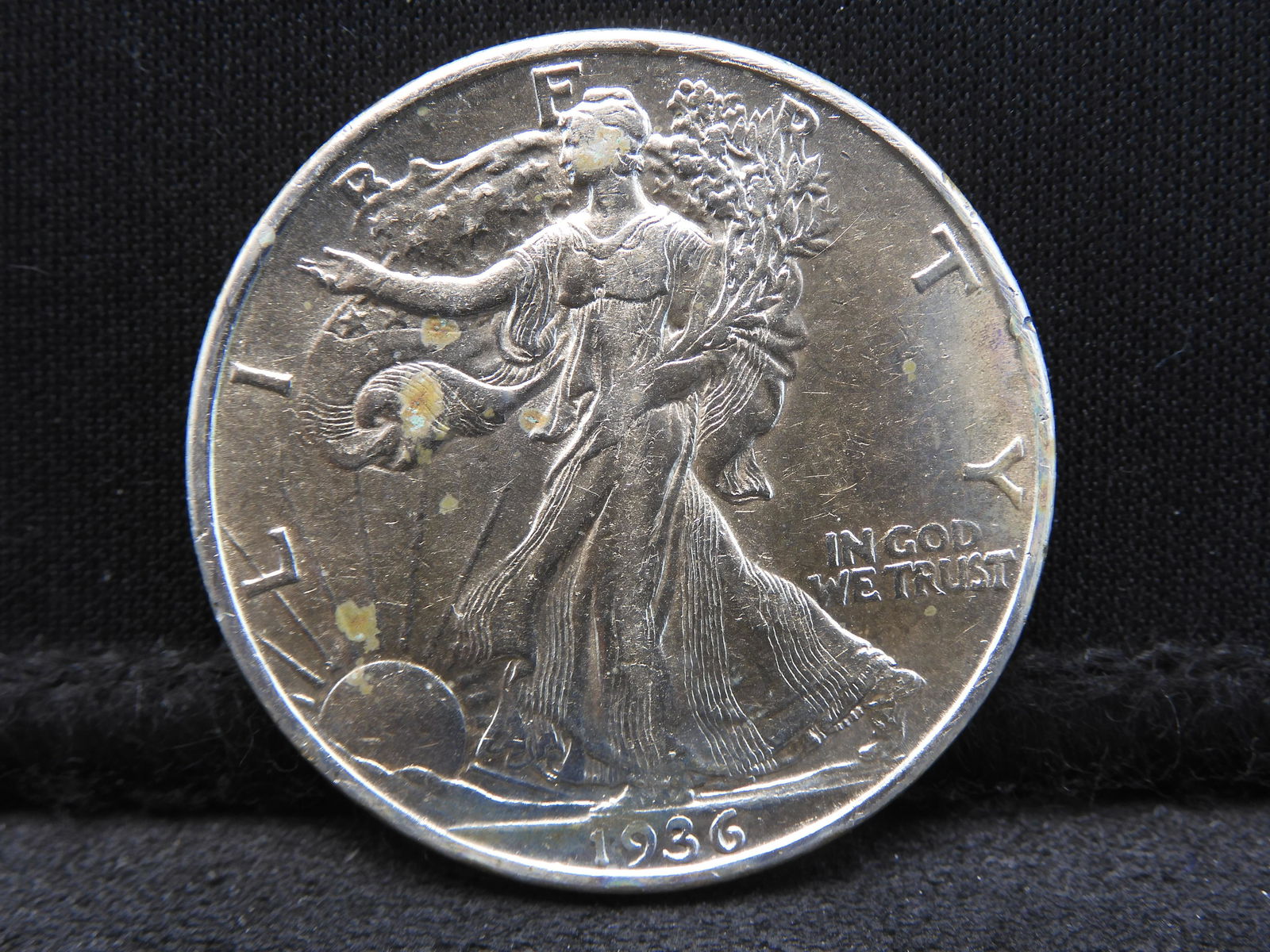 1936-D Semi-Key Date Walking Liberty Half Dollar. (1 of 2)