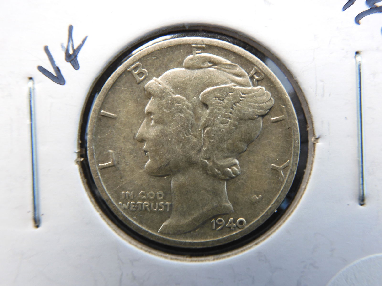 1940-D Mercury Dime - Better Grade - Full Diagonal Bands! (1 of 3)