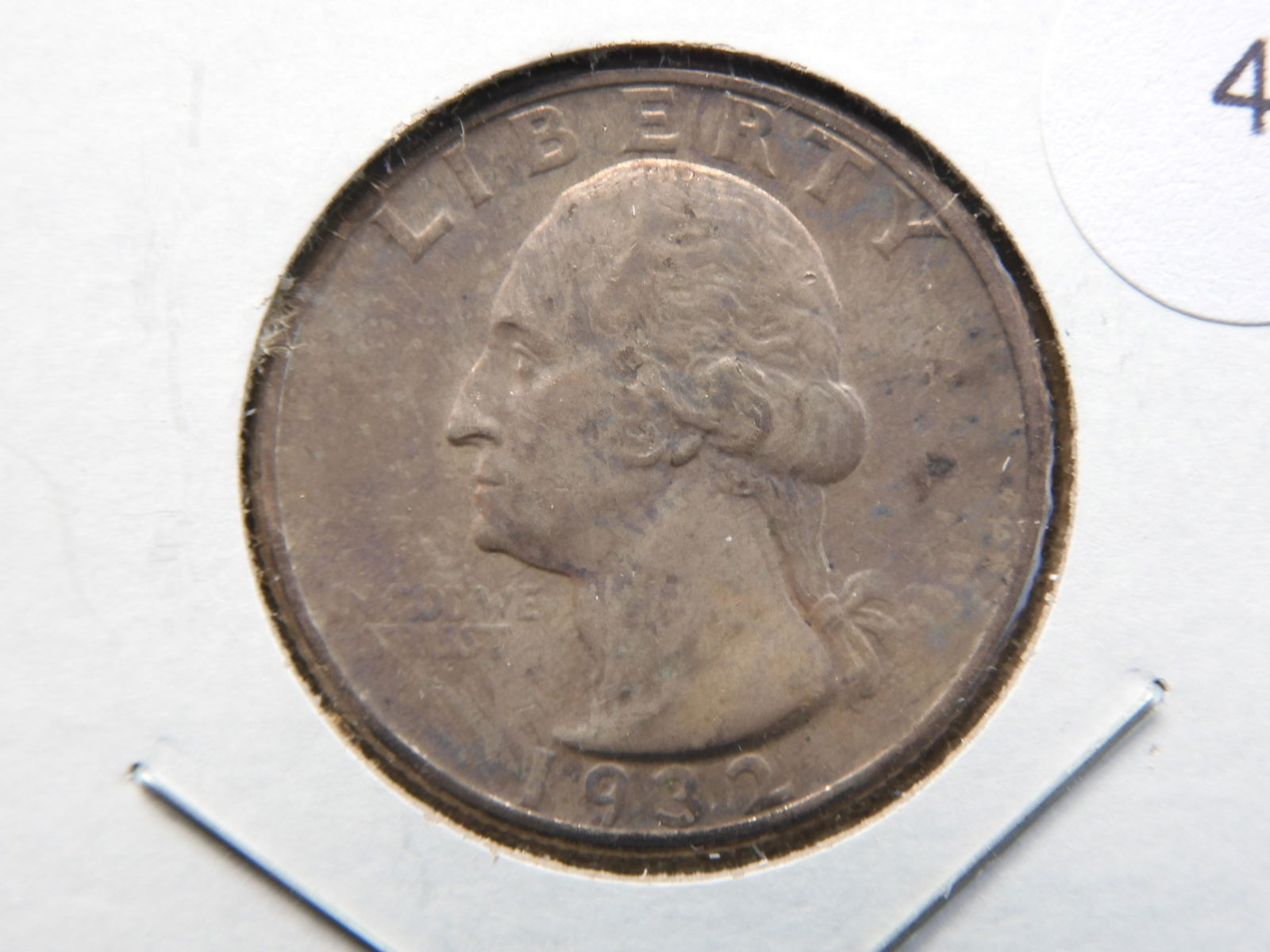 1932 Washington Quarter.  Nice BU with pretty toning. (1 of 2)