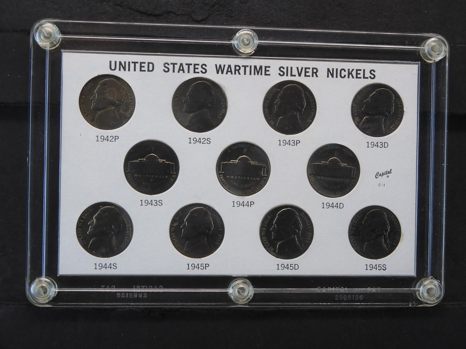 U.S Wartime Silver Nickels Set (1 of 2)
