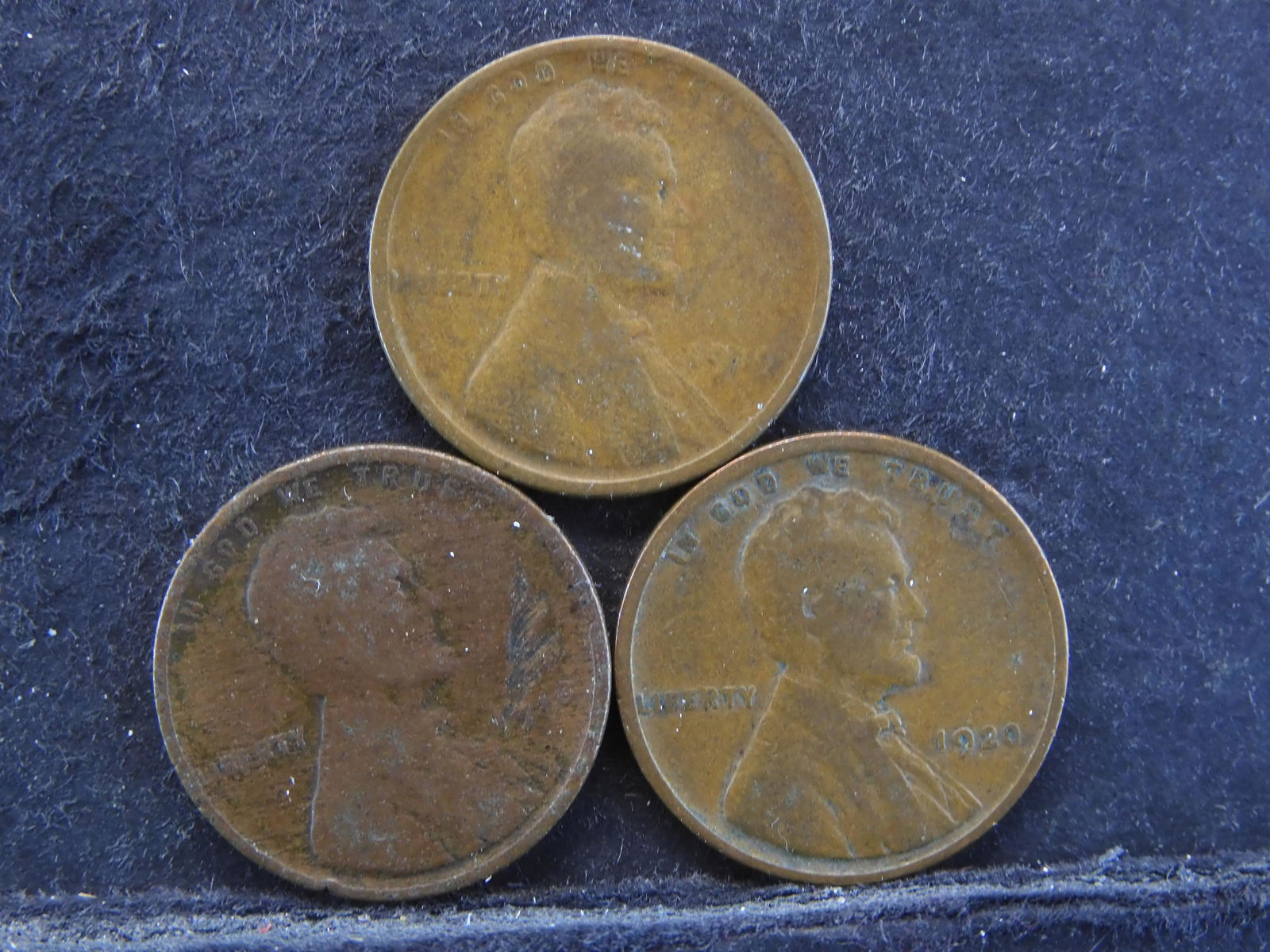 1918, 1919, 1920 Lincoln Wheat Cents (1 of 2)