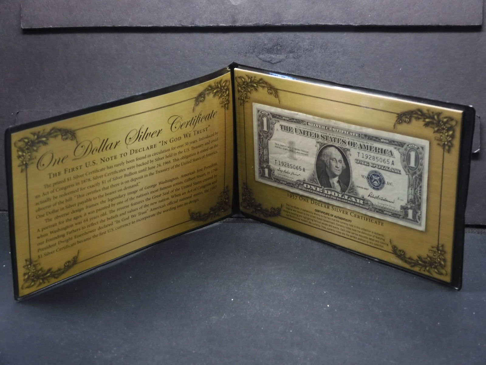 1957 Blue Seal $1 Silver Certificate in Cool Portfolio (1 of 5)