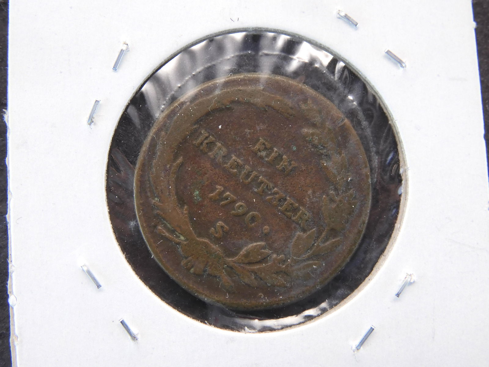 1790-S Austria Kreuzer.  VG-F. (1 of 3)