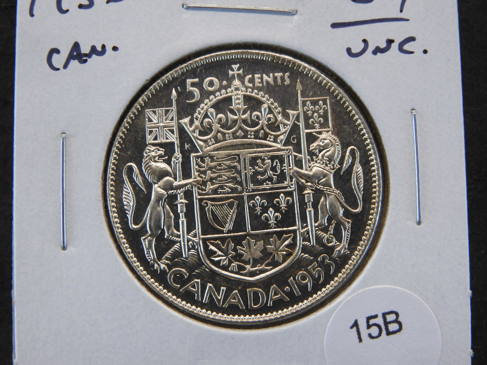 1953 Canada 50c.  UNC. (1 of 3)