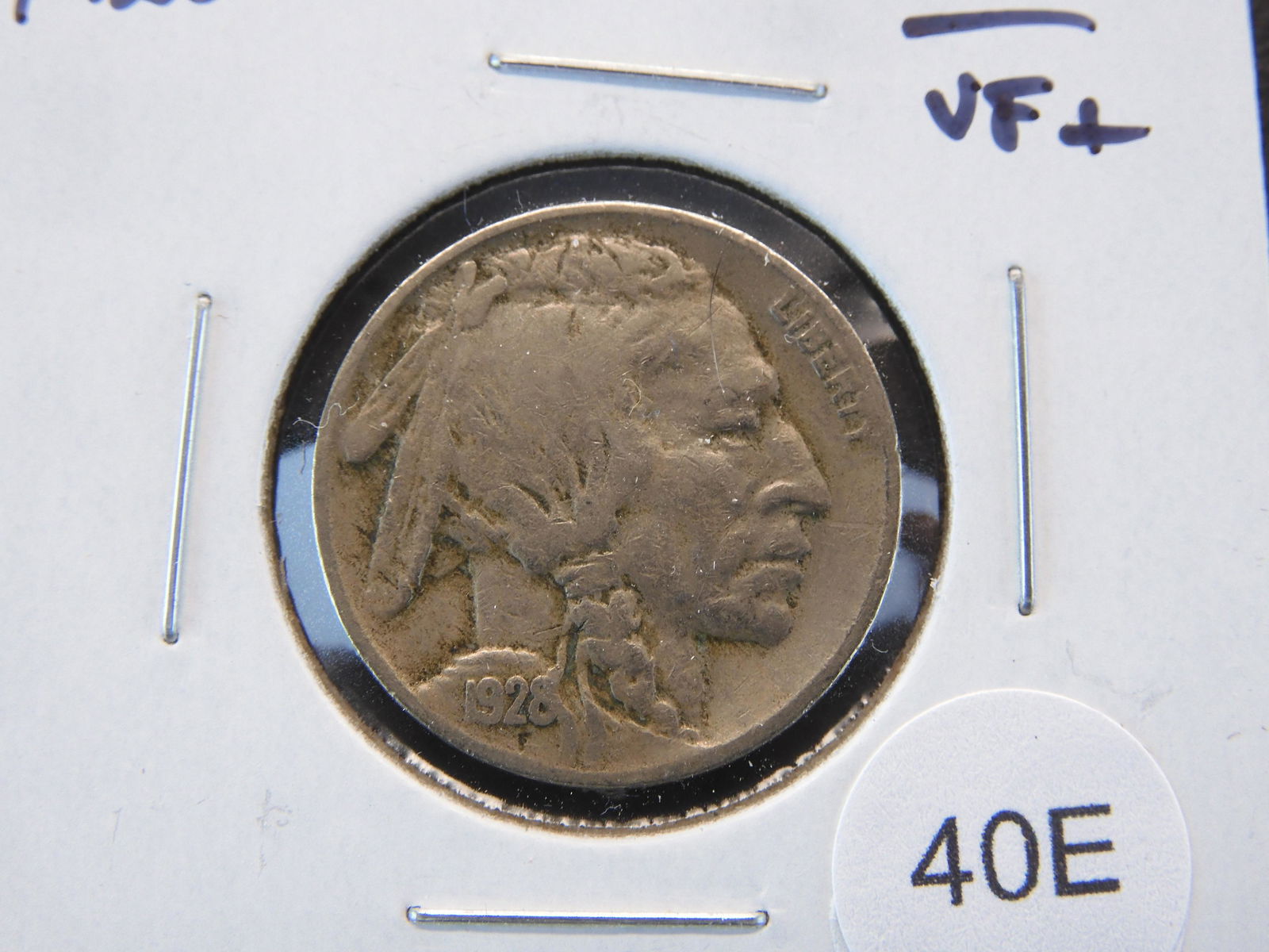 1928-S Buffalo 5c.  VF+. (1 of 3)