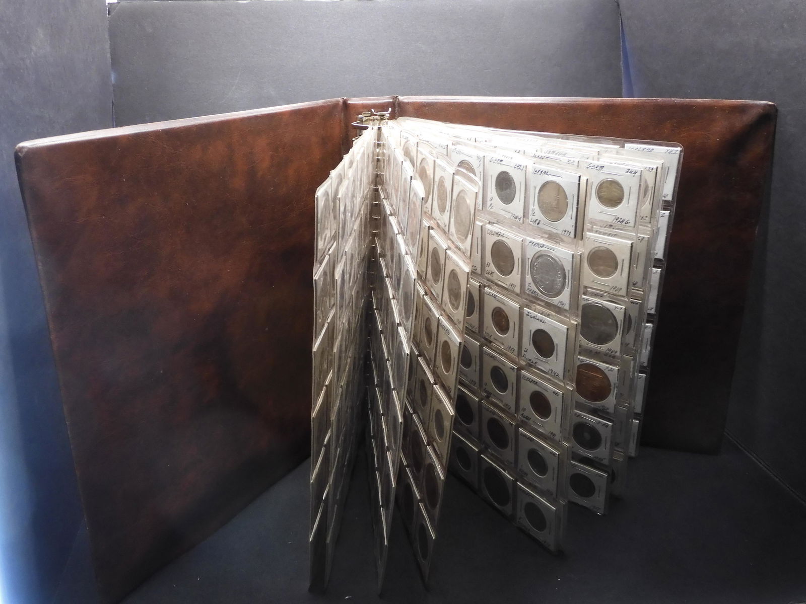 360 Random Foreign Coins.  No Silver.  In Binder. (1 of 3)