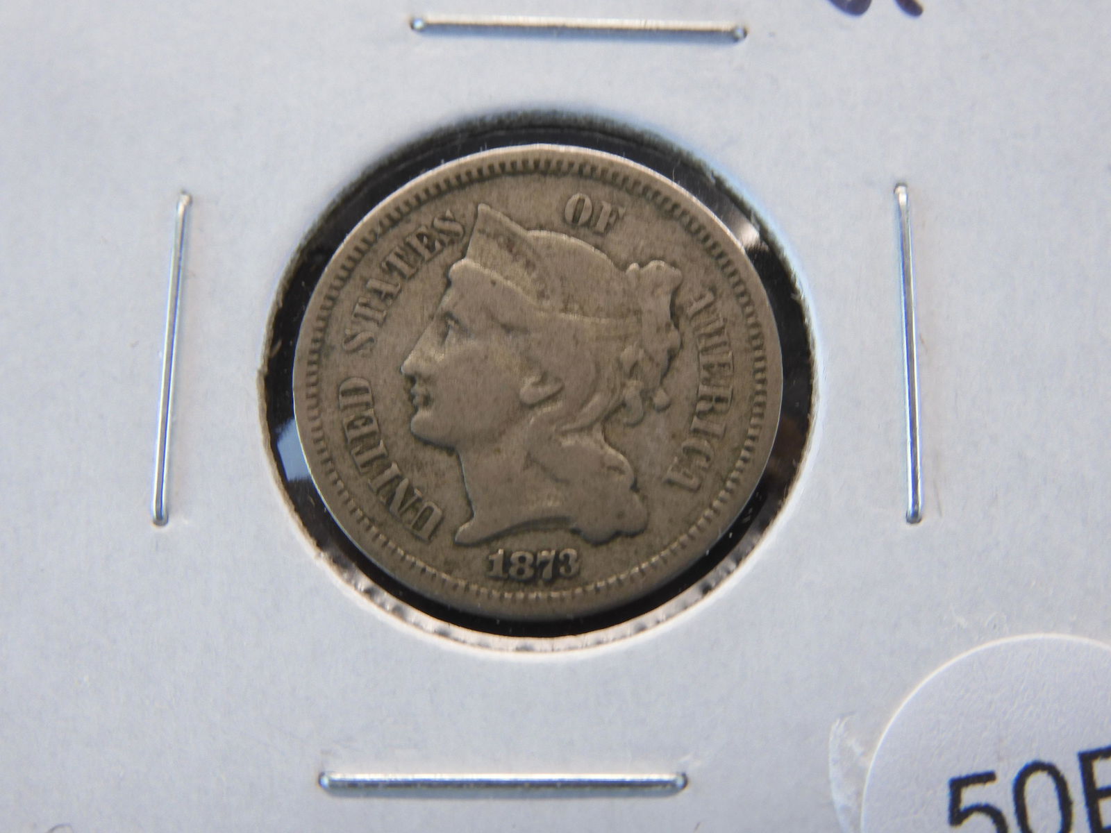 1873 3c Nickel.  VF. (1 of 3)