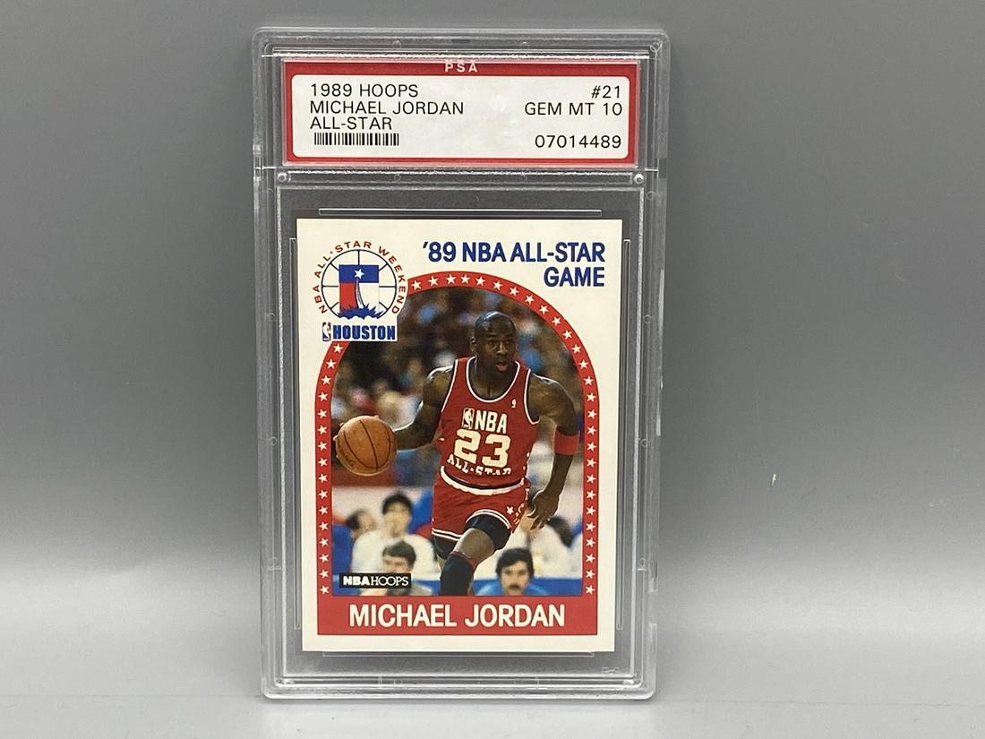 1989 Hoops Michael Jordan All Star #21 PSA Gem Mint 10 (1 of 2)