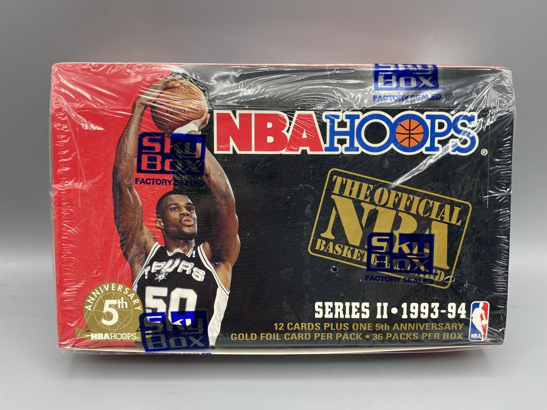 1993-94 Skybox NBA Hoops Series 2 Unopened Factory Sealed Wax Box (1 of 3)