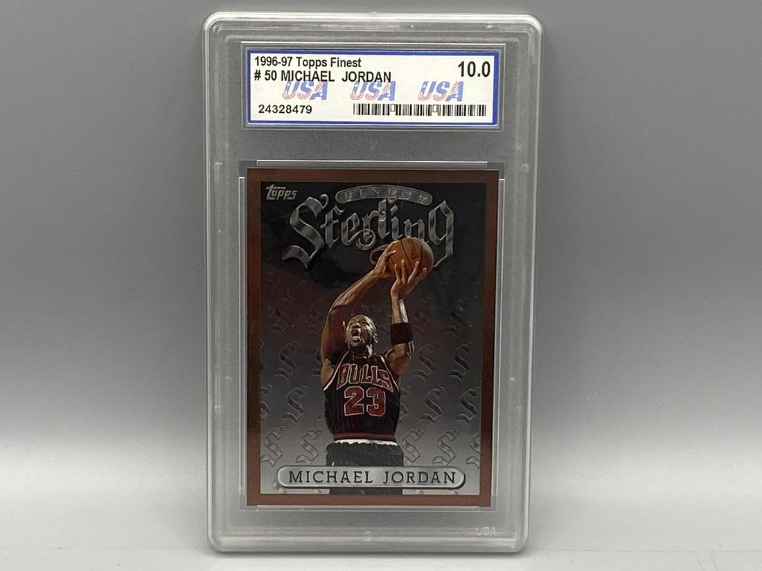 1996-97 Topps Finest Michael Jordan #50 USA Grading 10 (1 of 2)