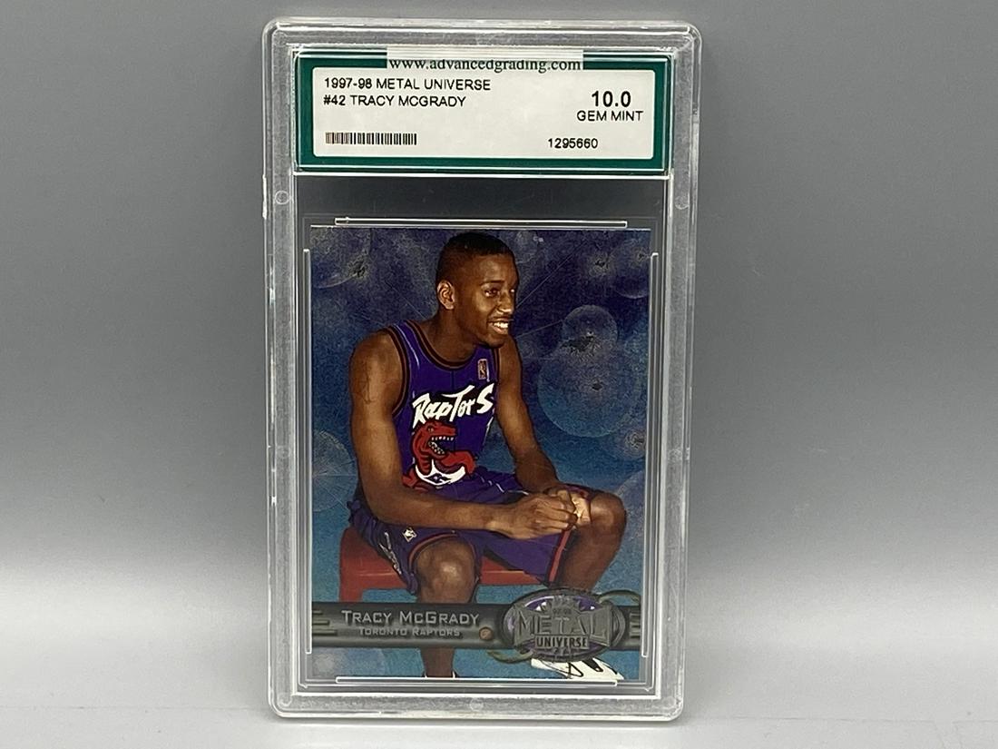 1997-98 Metal Universe Tracy McGrady RC #42 Advanced Grading 10 (1 of 2)