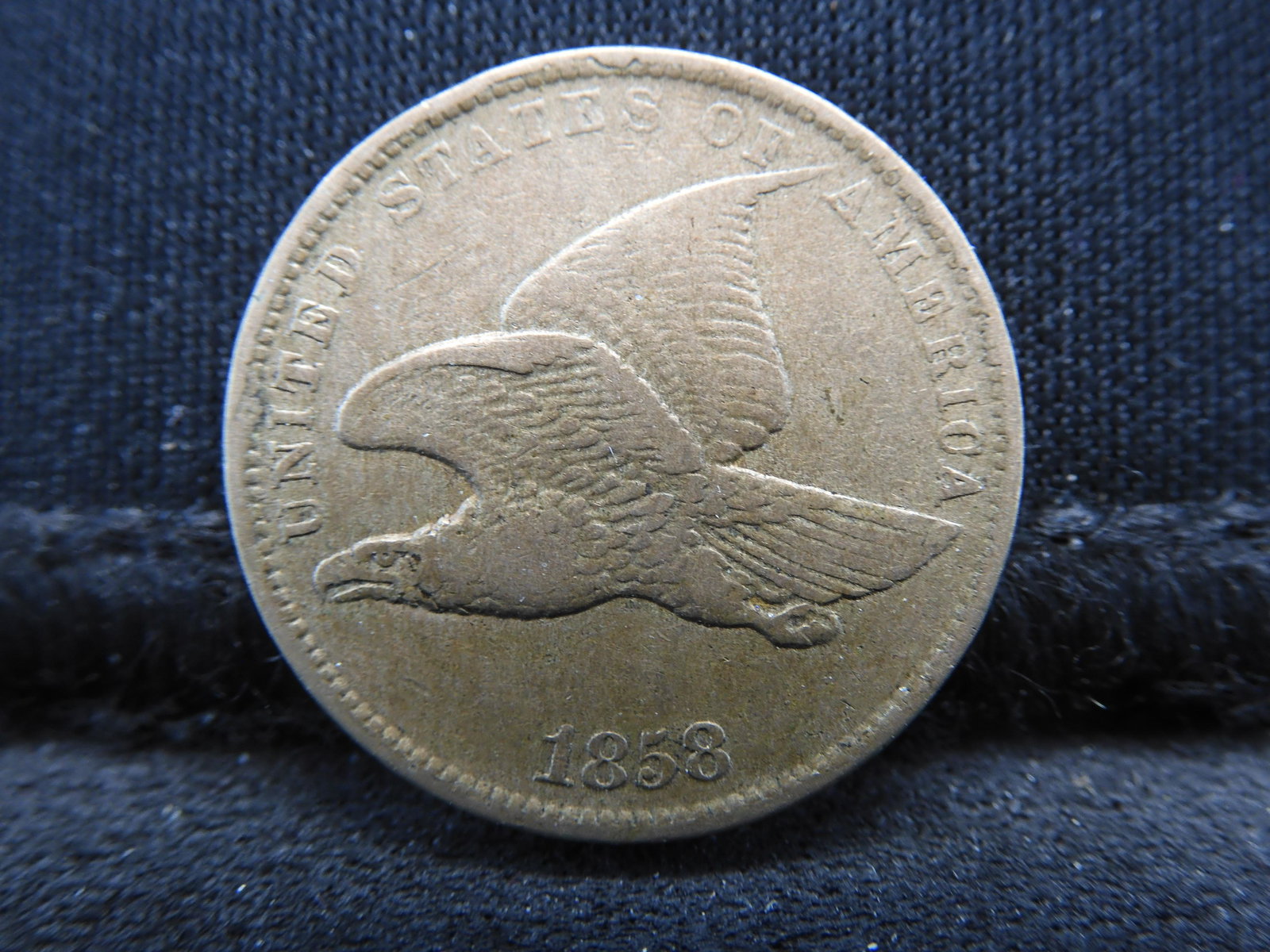 1858 Flying Eagle Cent - VF/XF Condition (1 of 2)