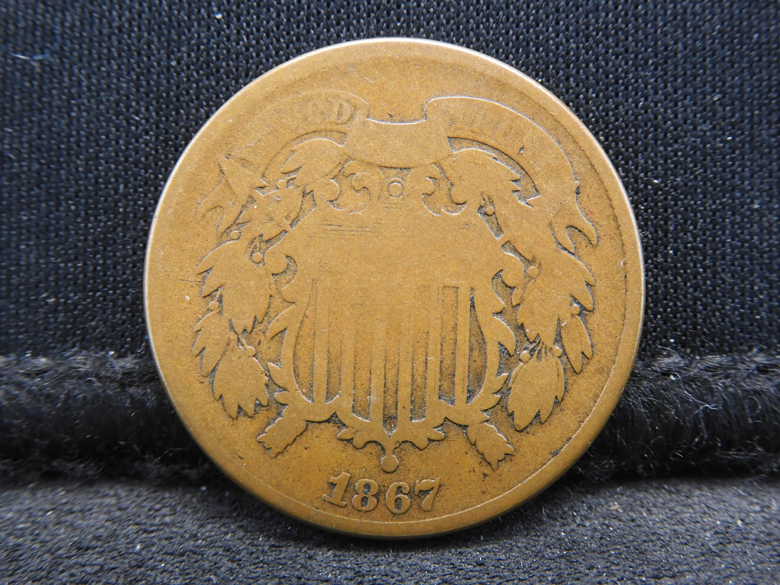 1867 Two Cent Piece - Nice Type Coin! (1 of 2)