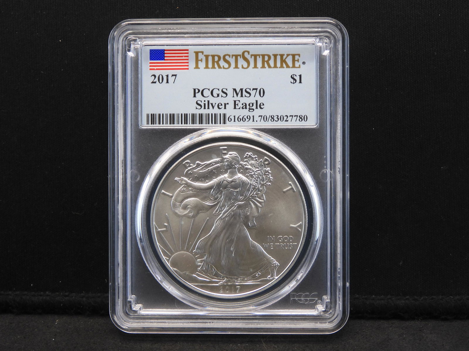 2017 PCGS MS70 First Strike American Silver Eagle - Near Perfect (1 of 4)