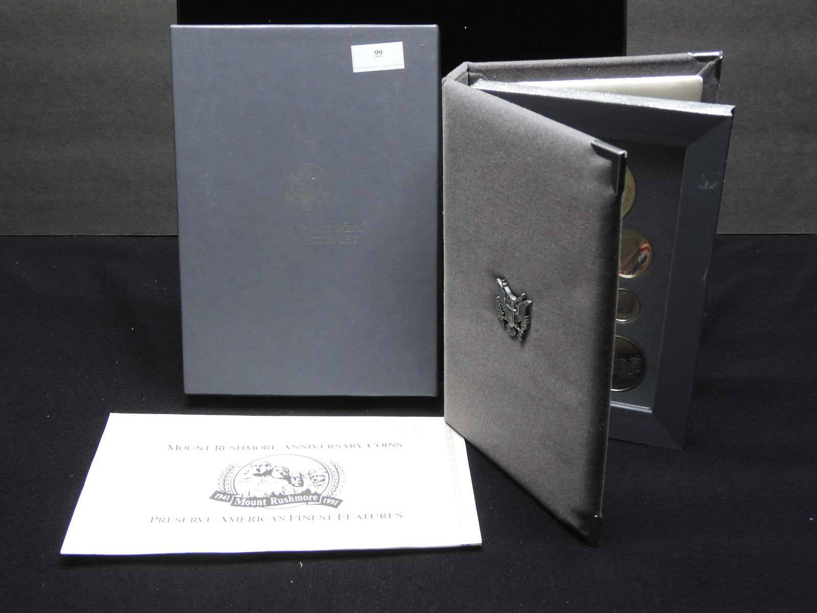 1991-S U.S. Mount Rushmore Anniv. Prestige 7 Proof Set OGP (1 of 4)